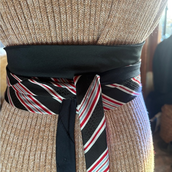 Upcycled Silk Tie Belt - Picture 3 of 4